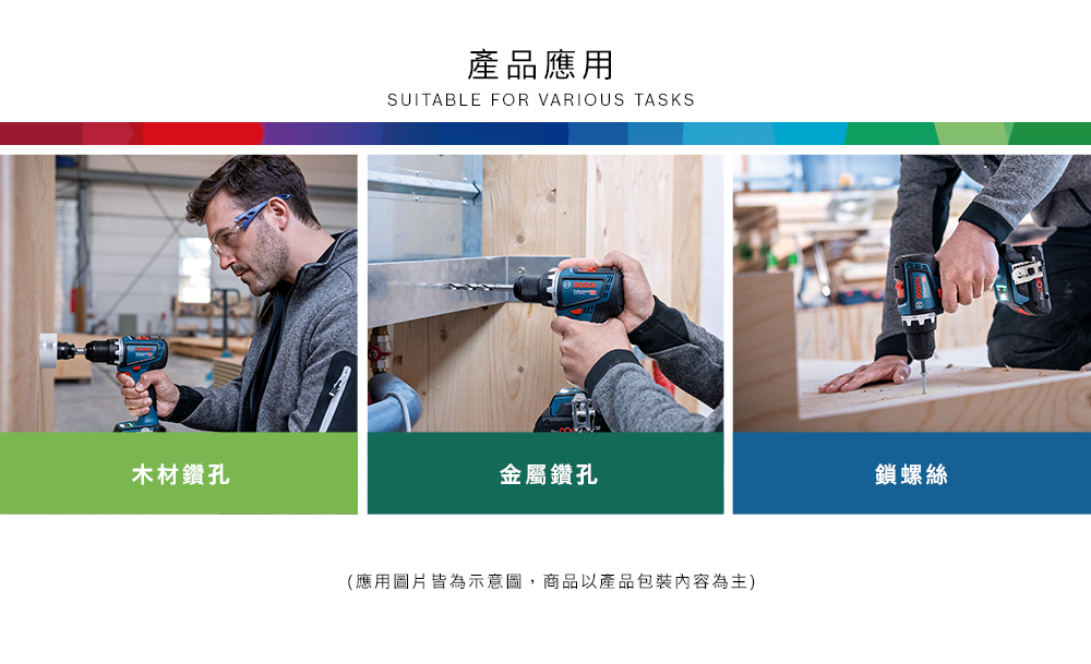 木材鑽孔產品應用SUITABLE FOR VARIOUS TASKS金屬鑽孔(應用圖片皆為示意圖,商品以產品包裝內容為主)鎖螺絲