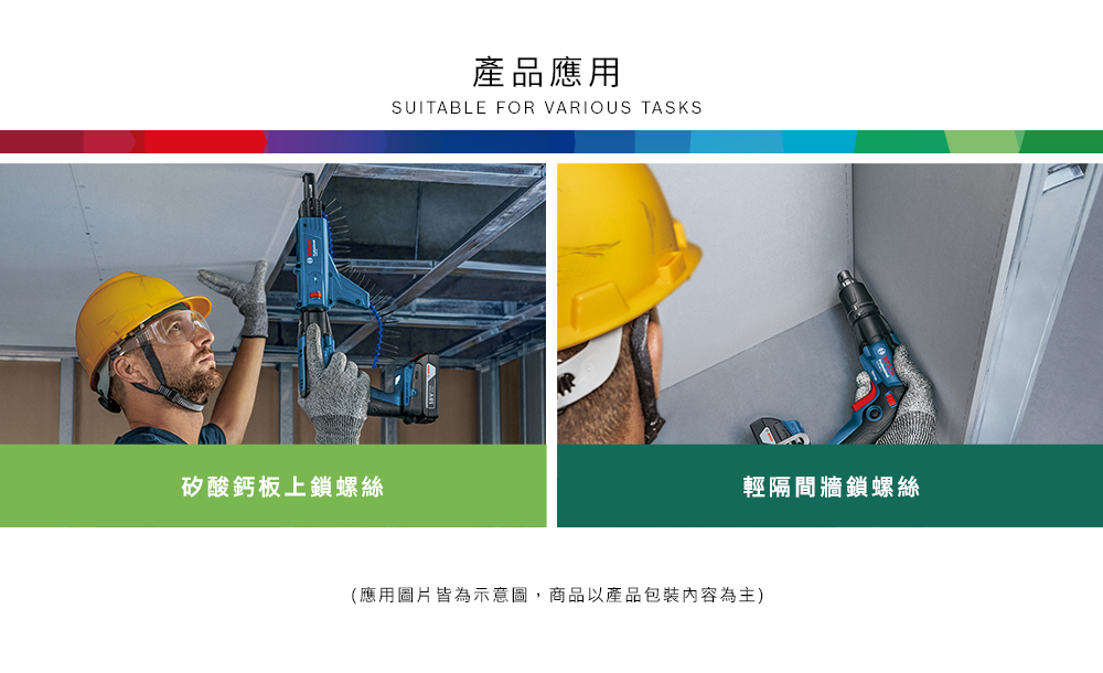 矽酸鈣板上鎖螺絲產品應用SUITABLE FOR VARIOUS TASKS輕隔間牆鎖螺絲(應用圖片皆為示意圖,商品以產品包裝內容為主)